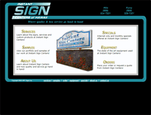 Tablet Screenshot of instantsignshawaii.com